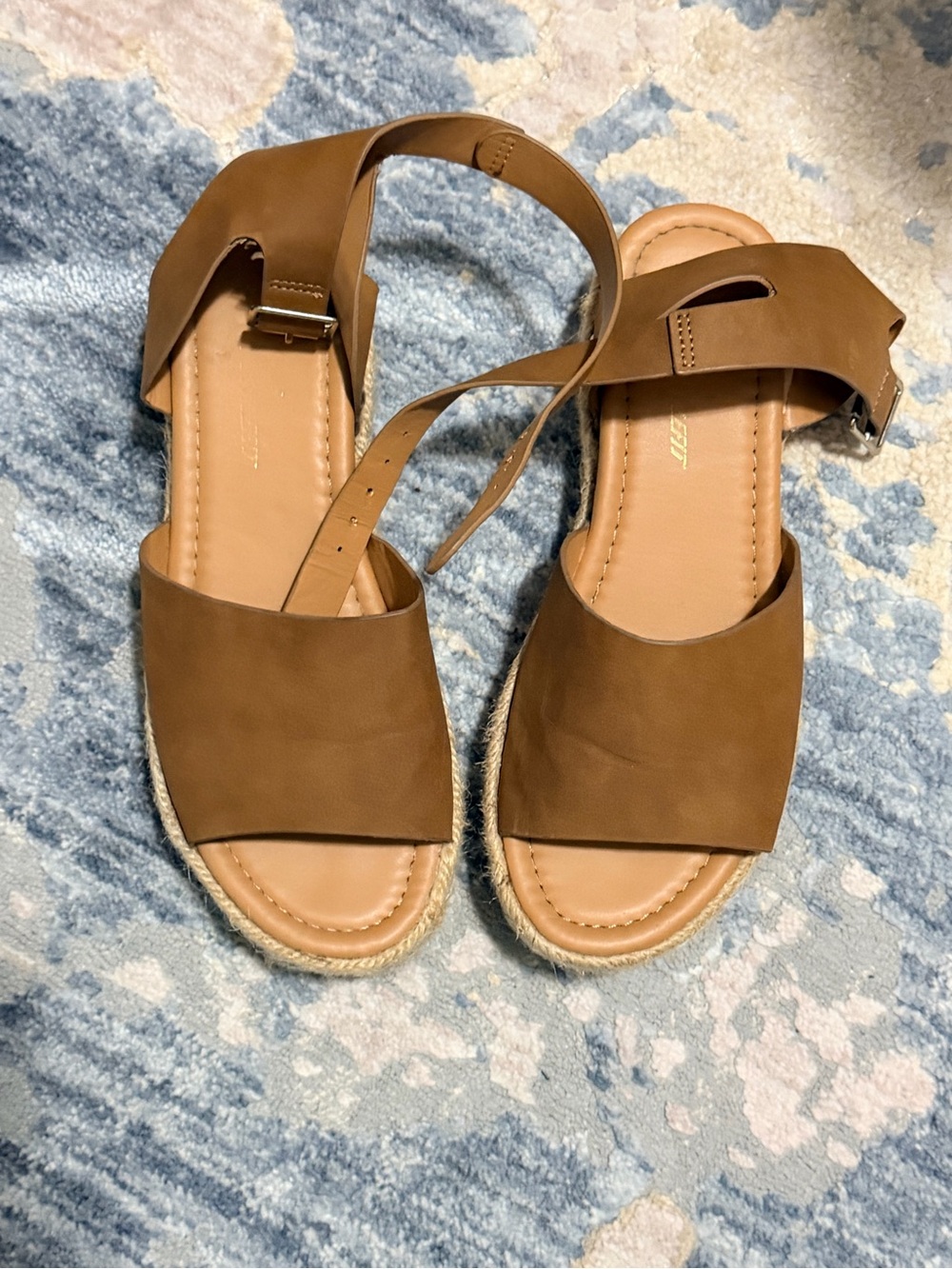 Brown Women's Espadrille Slingback Sandals 6.5